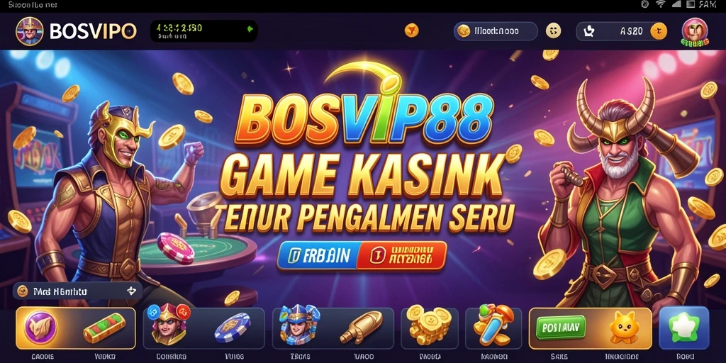 Tampilan gameplay seru dan menarik di BOSVIP88.