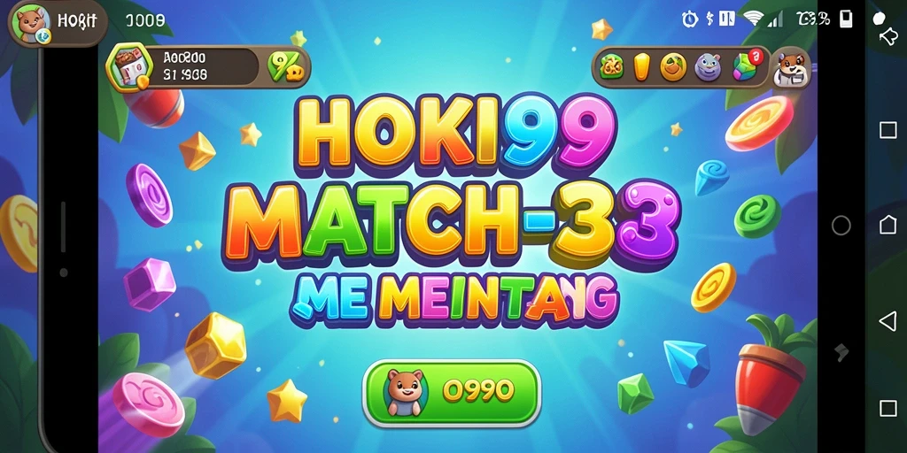 Tangkapan layar HOKI99 yang menunjukkan gameplay seru dalam kategori Match-3.