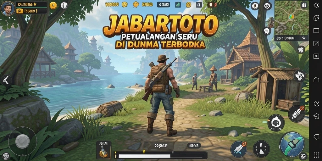 Screenshot JABARTOTO menampilkan eksplorasi dunia terbuka yang luas.