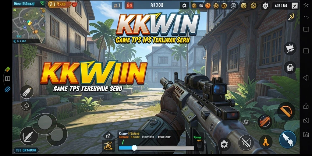 Tampilan gameplay menegangkan dalam game TPS KKWIN.
