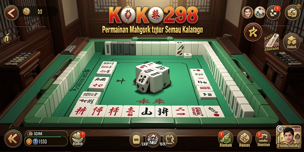 Tampilan utama KOKO288 dengan gameplay Mahjong yang seru.