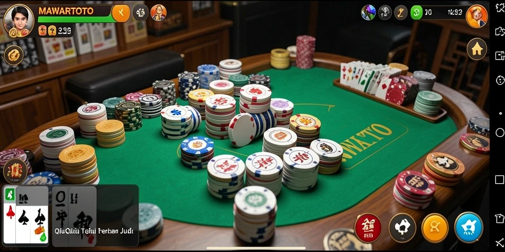 Tangkapan layar gameplay seru MAWARTOTO dalam aksi QiuQiu.