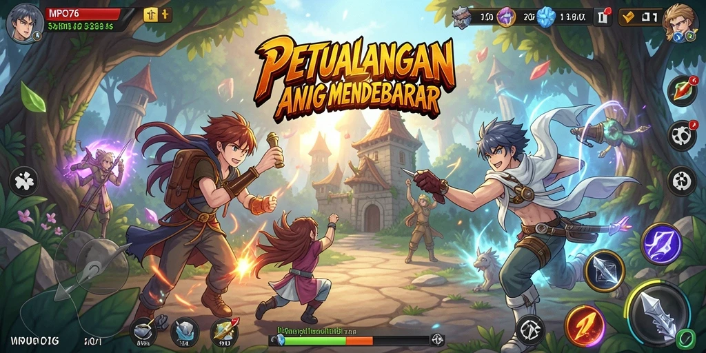 Tampilan gameplay seru dan penuh warna dari MPO76.