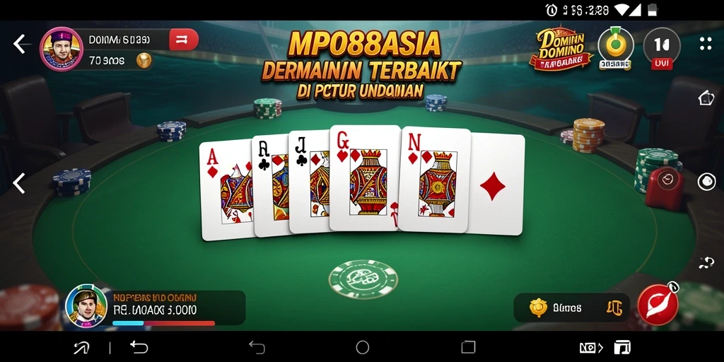 Tampilan gameplay seru dari domino MPO88ASIA.