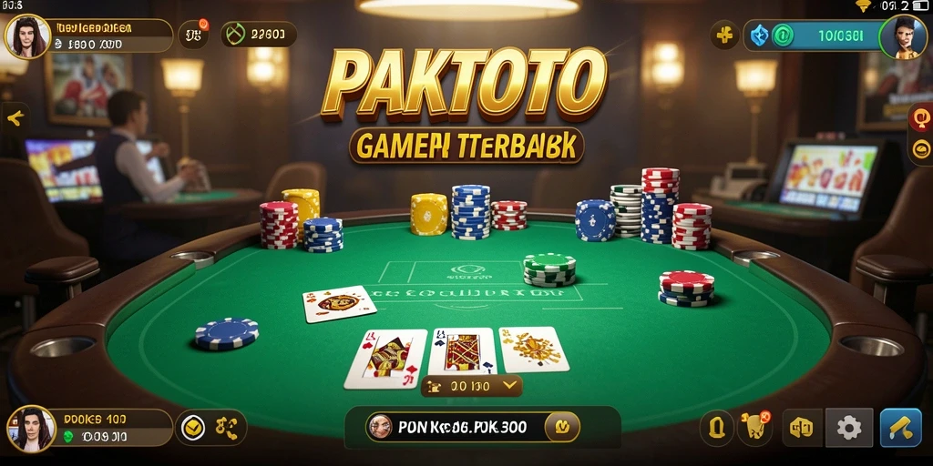 Tampilan gameplay PAKTOTO yang mendebarkan dan menarik dalam permainan poker.