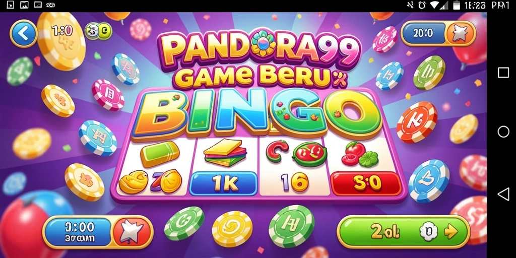 Tampilan gameplay PANDORA99 yang menarik dan seru saat bermain Bingo.