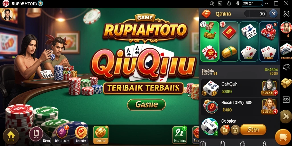 Tampilan gameplay seru QiuQiu di RUPIAHTOTO.